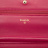 Chanel CC Embossed Lambskin Camellia Wallet On Chain Secondhand