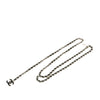 Chanel Silver CC Leather Woven Chain Belt Secondhand