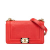 Secondhand Chanel Old Medium Lambskin Embossed Cube Boy Flap