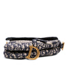 Dior Oblique Embroidered Canvas Saddle Bag Secondhand