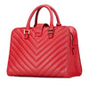 Saint Laurent Small Chevron Calfskin Monogram Cabas Satchel Secondhand