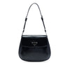 Prada Spazzolato Leather Cleo Flap Shoulder Bag Secondhand