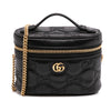 Gucci Mini GG Marmont Matelasse Leather Top Handle Vanity Chain Bag Secondhand