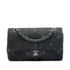 Chanel Medium Classic Printed Denim Double Flap Secondhand