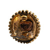 Secondhand Chanel Gold Plated CC Round Clip on Earrings