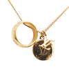 Secondhand Louis Vuitton Gold Plated Monogram Charms Necklace