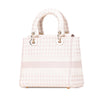Secondhand Dior Medium Canvas Houndstooth Embroidered Lady D Lite
