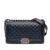 Chanel Old Medium Quilted Lambskin Boy Flap Secondhand