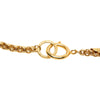 Chanel Gold Plated Diamond Strass Station Chain Long Necklace Secondhand