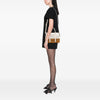 Miu Miu Wicker Trimmed Leather Top Handle Bag Secondhand