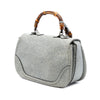 Gucci Large Speckled Leather New Bamboo Top Handle Bag Secondhand