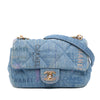 Chanel Mini Rectangular Quilted Denim Mood Flap Secondhand