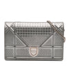 Dior Metallic Patent Microcannage Diorama Wallet on Chain Secondhand