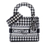 Dior Mini Embroidered Canvas Houndstooth Lady D Lite Secondhand