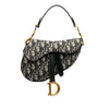 Dior Mini Oblique Canvas Saddle Bag Secondhand