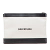 Balenciaga M Canvas Navy Clip Clutch Secondhand
