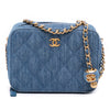 Chanel Quilted Denim Pearl Crush Camera Bag Secondhand