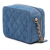 Chanel Quilted Denim Pearl Crush Camera Bag Secondhand