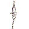 Gucci Sterling Silver and Opal Love Britt Pendant Necklace Secondhand