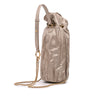 Chanel Medium Metallic Calfskin Coco Pleats Drawstring Backpack Secondhand