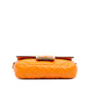Fendi Mini Zucca Embossed Leather Baguette Satchel Secondhand