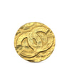 Chanel CC Gold Plated Medallion Brooch Secondhand