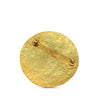 Chanel CC Gold Plated Medallion Brooch Secondhand