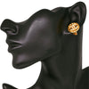 Chanel CC Gold Plated Strass Clip On Earrings Secondhand