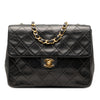 Chanel Mini Square Lambskin Straight Single Flap Secondhand