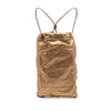 Burberry Metallic Grained Calfskin Drawstring Sling Bag Secondhand