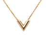 Louis Vuitton Gold Plated Essential V Necklace Secondhand