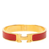 Hermès Narrow Enamel Clic H Bracelet PM Secondhand