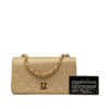 Chanel Mini Rectangular CC Quilted Lambskin Full Single Flap Secondhand