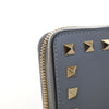 Valentino Leather Rockstud Zip Around Long Wallet Secondhand