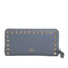 Valentino Leather Rockstud Zip Around Long Wallet Secondhand
