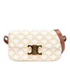 Secondhand Celine Triomphe Coated Canvas Claude Shoulder Bag