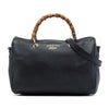 Gucci Medium Calfskin Bamboo Shopper Boston Bag Secondhand