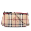 Secondhand Burberry Haymarket Check Coated Canvas Clara Pochette