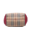 Burberry Small Haymarket Check Coated Canvas and Calfskin Canterbury Tote Secondhand
