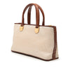 LOEWE Croc Embossed Leather Trimmed Mesh Anagram Satchel Secondhand