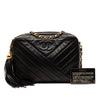 Chanel CC Diagonal Quilted Lambskin Tassel Camera Bag Secondhand