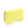 Balenciaga Shiny Calfskin Crocodile Embossed Hourglass Wallet On Chain Secondhand