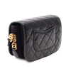 Chanel Mini Quilted Shiny Calfskin Messenger Bag Secondhand