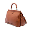 Secondhand Gucci Medium Calfskin Bold Bamboo Top Handle Bag