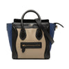 Celine Nano Tricolor Calfskin and Suede Luggage Tote Secondhand