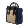 Celine Nano Tricolor Calfskin and Suede Luggage Tote Secondhand