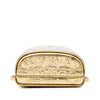 Chanel Paris New York CC Croc Embossed Metallic Calfskin Box Minaudiere Bag Secondhand