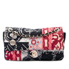 Chanel Jumbo Printed Nylon and Jersey Patchwork Single Flap Secondhand