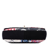 Chanel Jumbo Printed Nylon and Jersey Patchwork Single Flap Secondhand