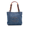 Secondhand Chanel Small CC Stitched Denim Tote